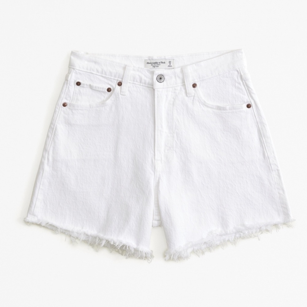 A&F ♥︎Curve LOVE high rise dad Short ᴡʜɪᴛᴇ size 32/14